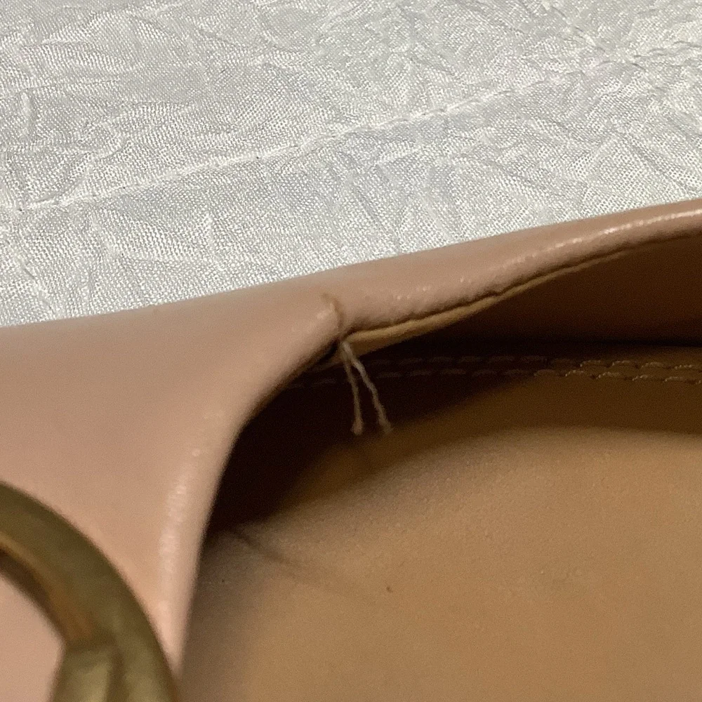 Tory BurchBlush Goan Sand Nappa Leather Chelsea Wedge Heels Size 10